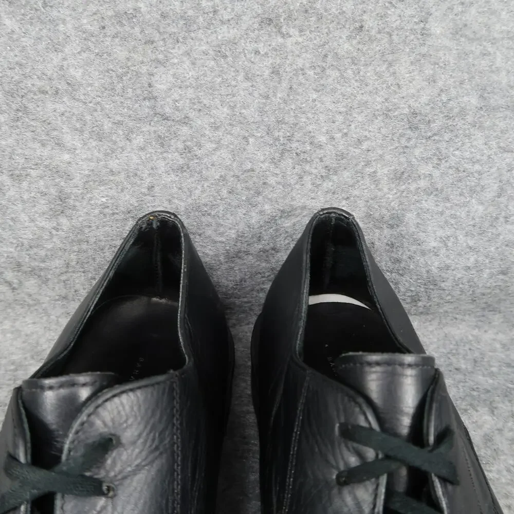 Banana Republic Shoes Mens 9.5 Derby Oxford Black Leather Moc Toe Dress Formal